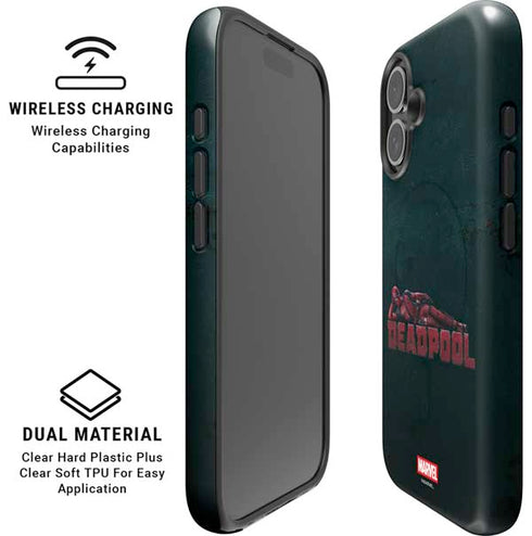 Marvel Deadpool Legacy Posing Deadpool iPhone 16 Plus Magsafe Impact Case